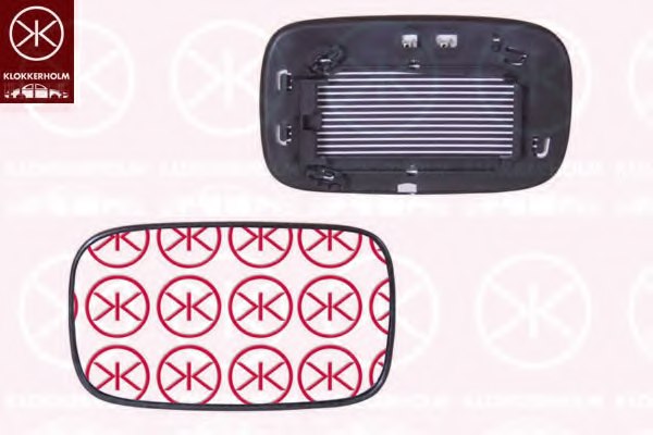 KLOKKERHOLM 90091061 Mirror Glass, outside mirror